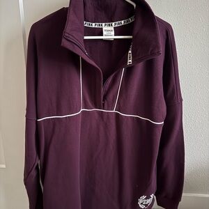 PINK Victoria's Secret Woman's Zip-Up Sweater in Deep Purple